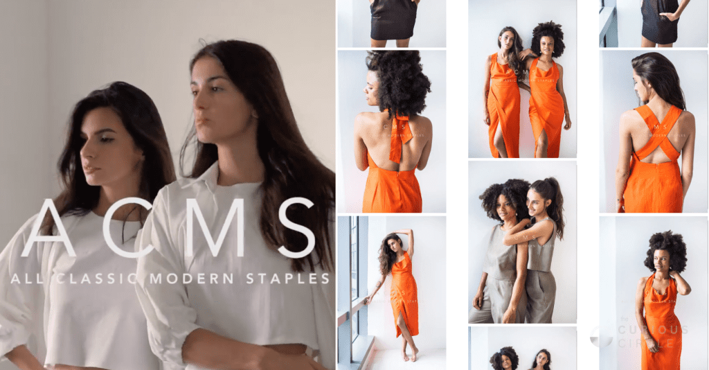 Selected ACMS fashion pieces displayed during The Curious Circle event.