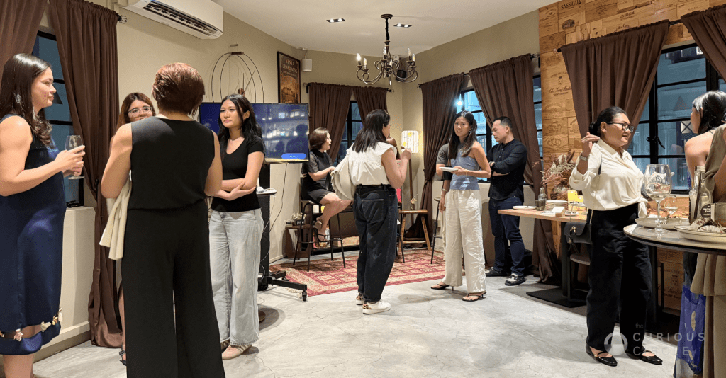 Guests attending the first edition of The Curious Circle networking by El Brand and speaker event in Singapore.