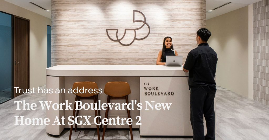 Featured image for El Brand's article on The Work Boulevard's new home at SGX Centre 2 in Singapore's financial district.